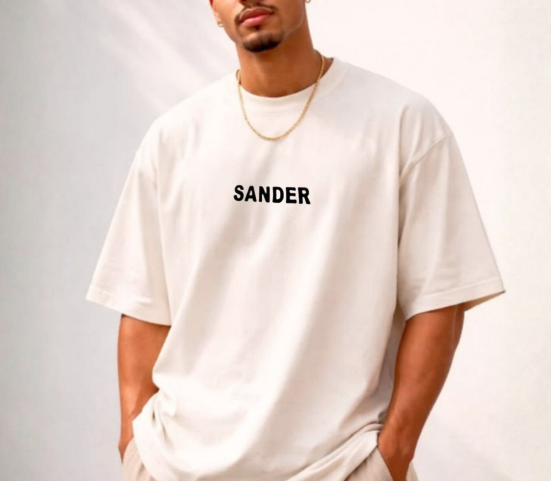 تیرشت مردانه پنبه مدل sander